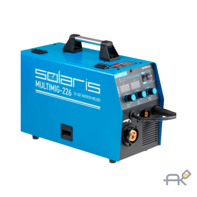 Полуавтомат сварочный Solaris MULTIMIG-226 (MIG/MMA) (220В евроразъем горелка 3м смена полярности)